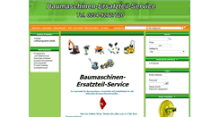 Desktop Screenshot of baumaschinen-ersatzteile-service.de