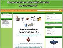 Tablet Screenshot of baumaschinen-ersatzteile-service.de
